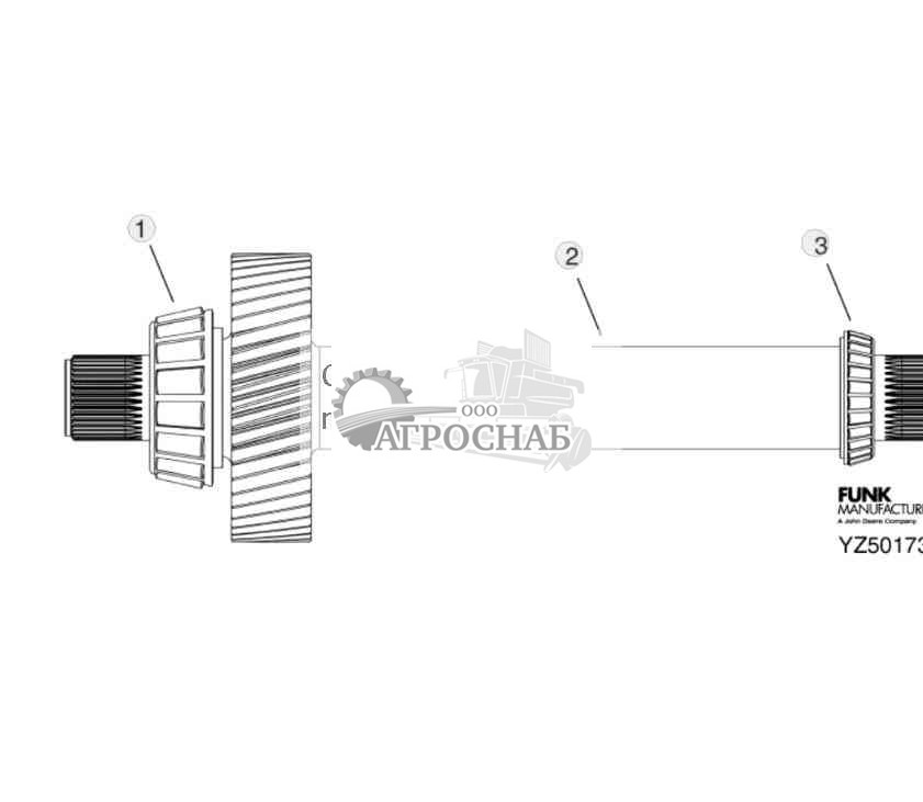 TRANSMISSION OUTPUT SHAFT 